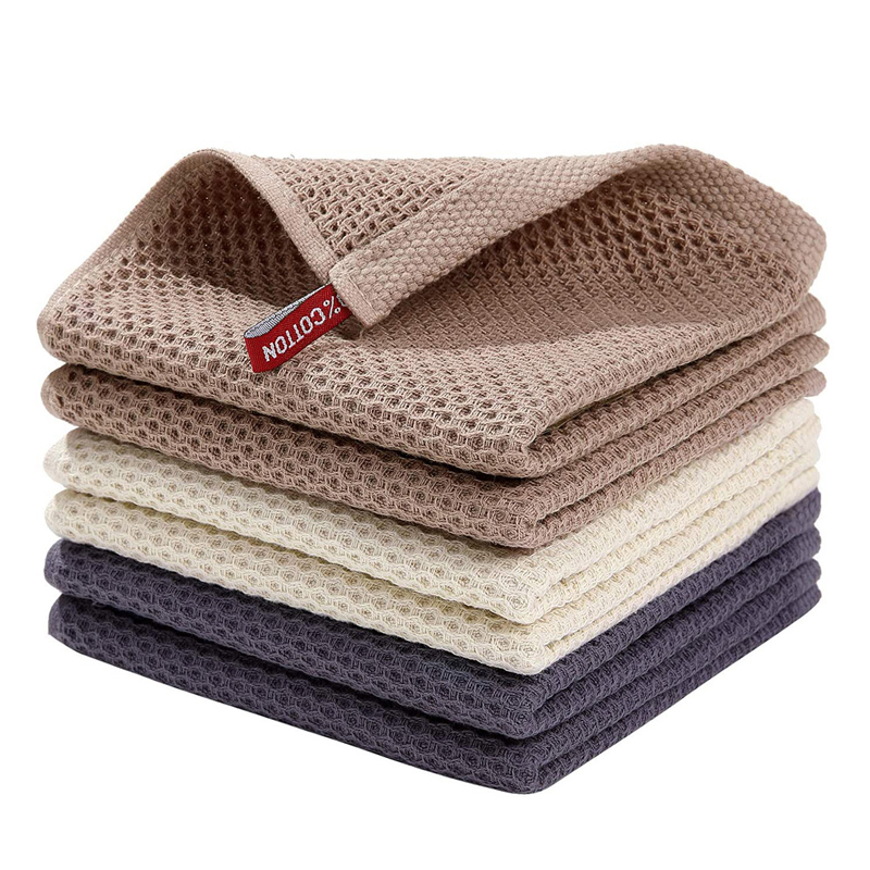Home Textiles Face Towel - 목화 수건 부드러운 흡수성 행주 주방