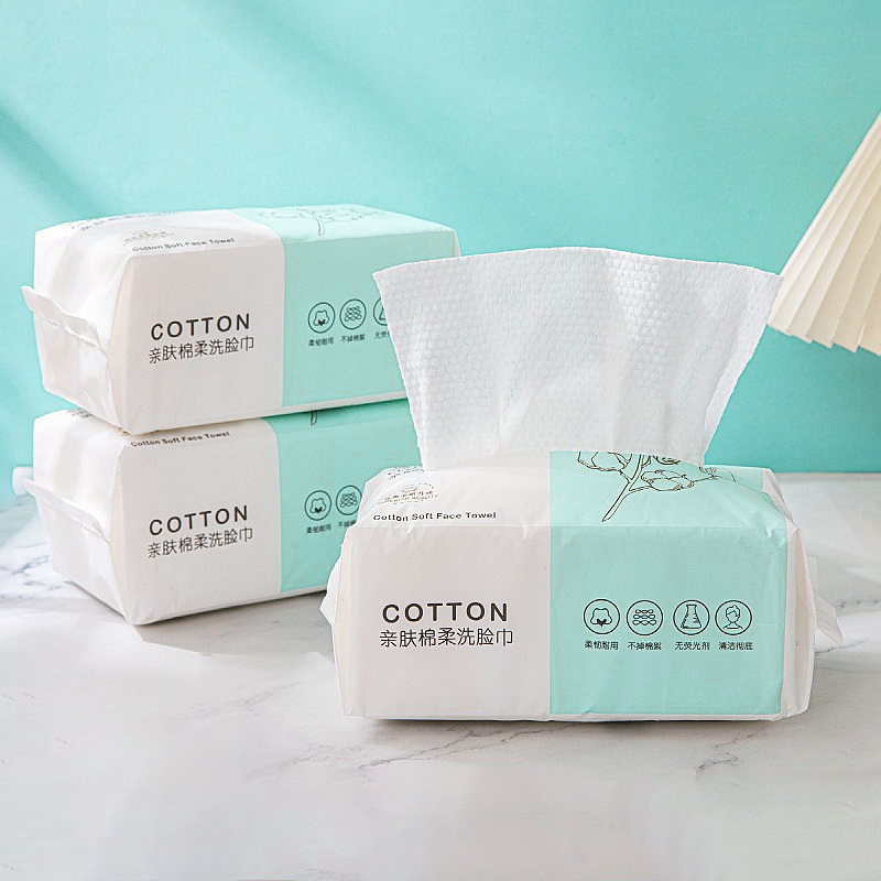 Home Textiles Face Towel - 두꺼운 일회용 세안 타월, 부드러운 면