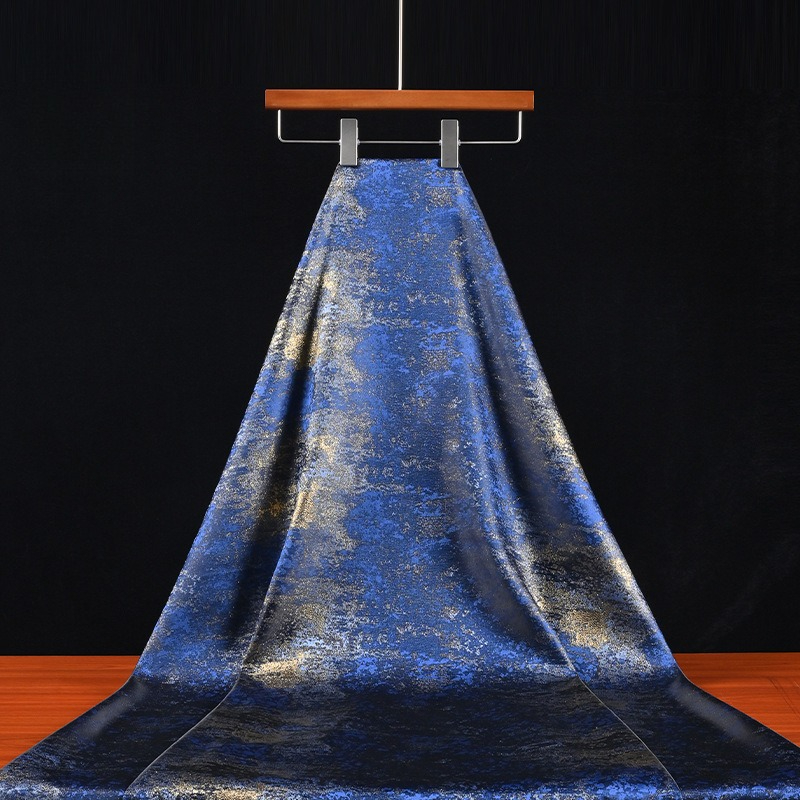 레트로 스타일의 파란색과 금색이 조화된 그라데이션 패턴 - Home Textiles & Decorations 리뷰 및 가격
