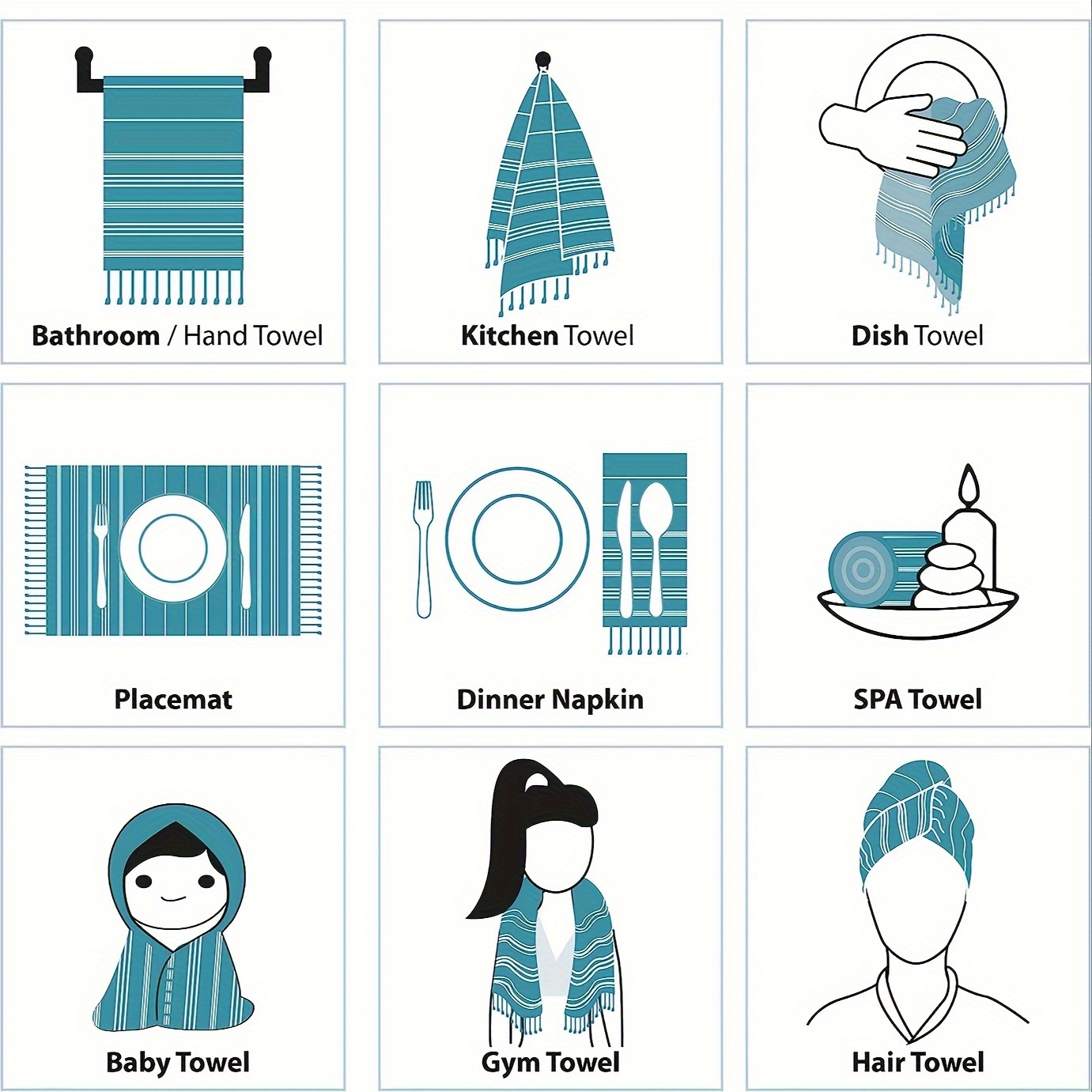 2팩 40x100CM 가정용 수건용 터키 면화 부드러운 - Home Textiles Face Towel 리뷰 및 가격